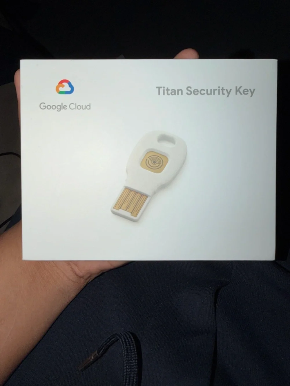 Google Titan Security Key - White with Gold Accents